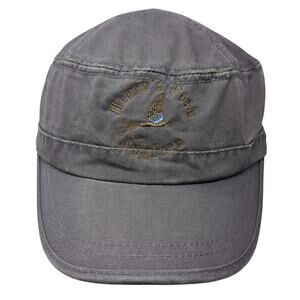 Henry's Fork Anglers Cadet Army Cap Gray One Size Adjustable Embroidered NG